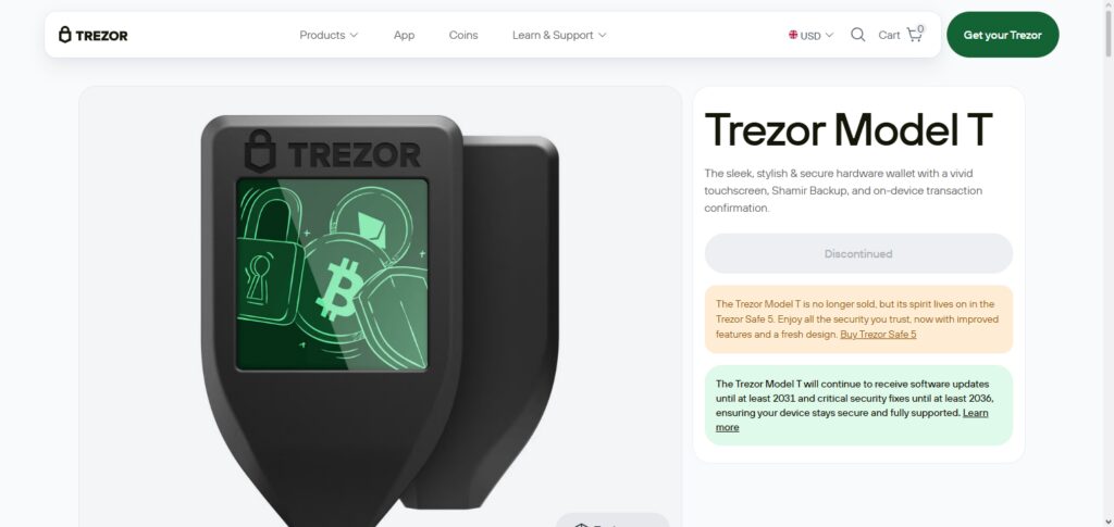 Trezor Model T