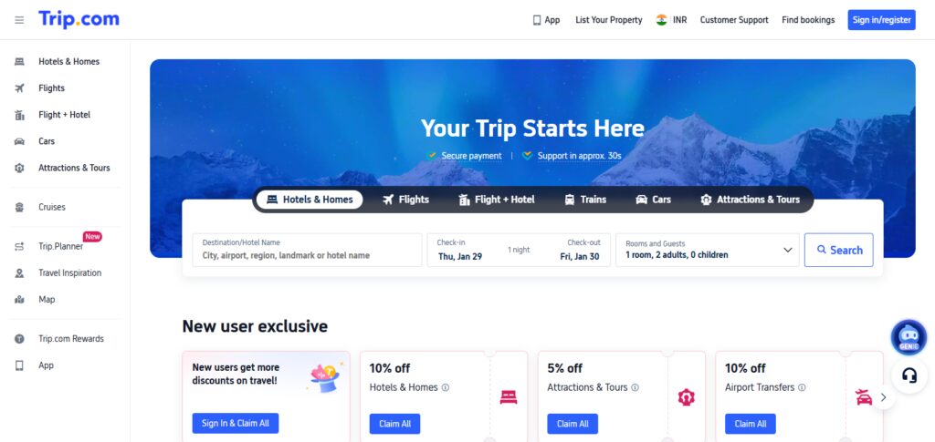 10 Best Travel Agency for First-Time International Travelers 4 Trip.com
