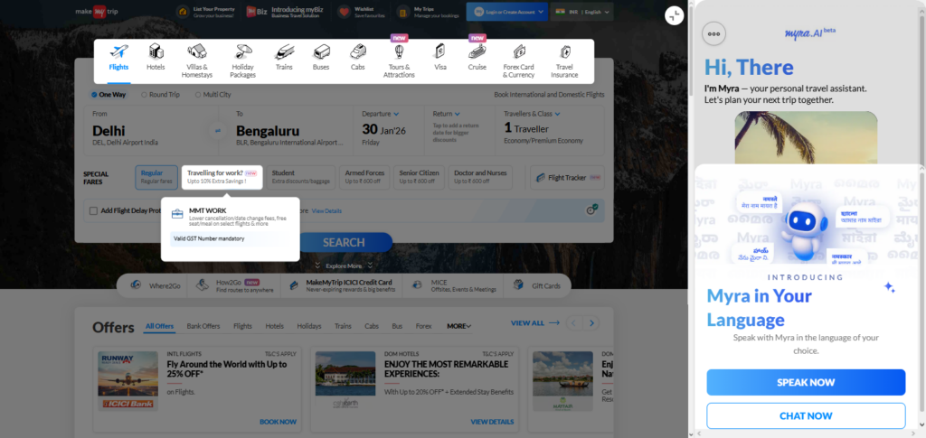 10 Best Travel Agencies Offering Refundable Bookings 11 MakeMyTrip