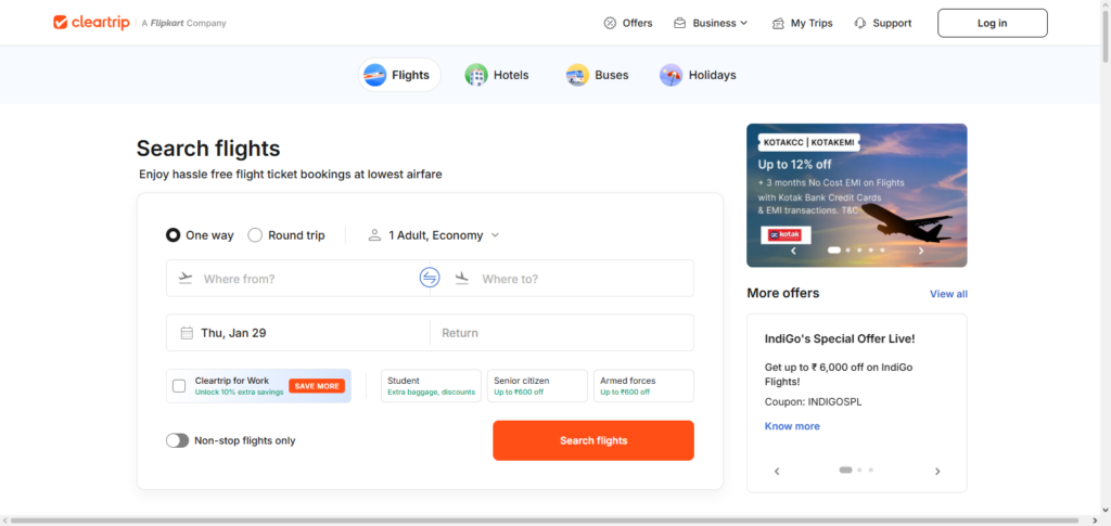 10 Best Travel Agencies Offering Refundable Bookings 4 Cleartrip