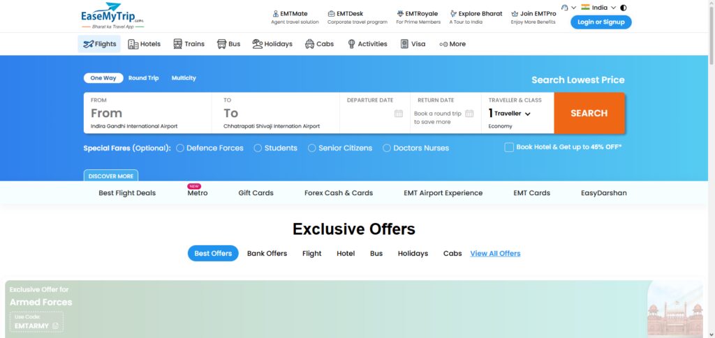 10 Best Travel Agencies With 24/7 Customer Support 8 EaseMyTrip