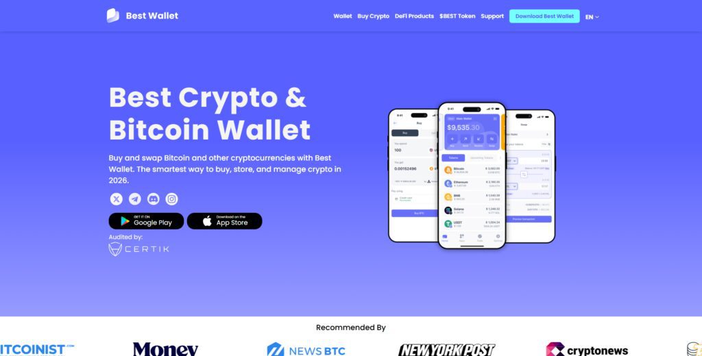 Best Wallet – Best Decentralised Crypto Wallets in 2026  