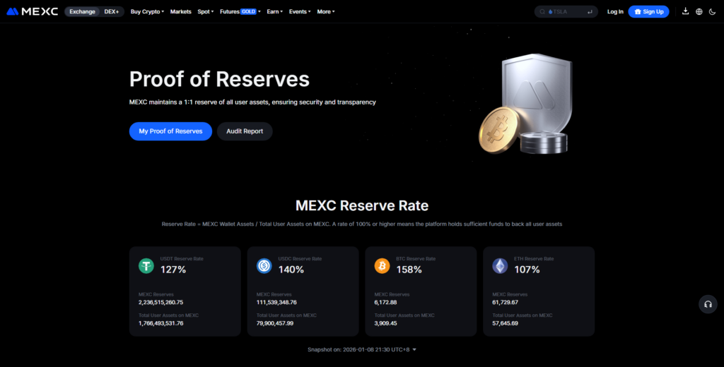 MEXC Proof Of Reserves