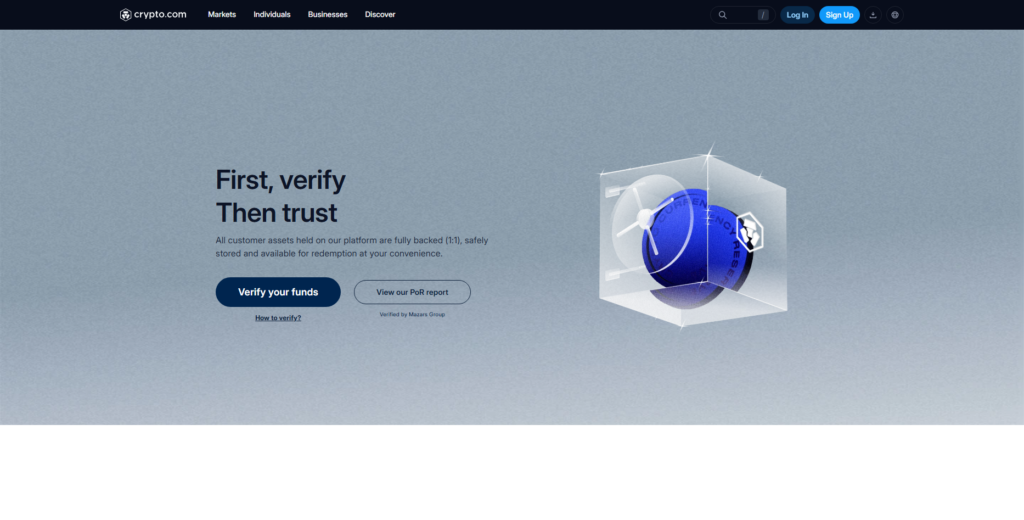 Initiatives by Crypto.com to Prove Its Reserves