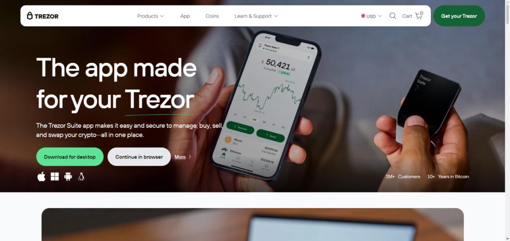 10 Best Crypto Wallets with Built-in Staking in 2026 2 Trezor Suite (Trezor Wallets)