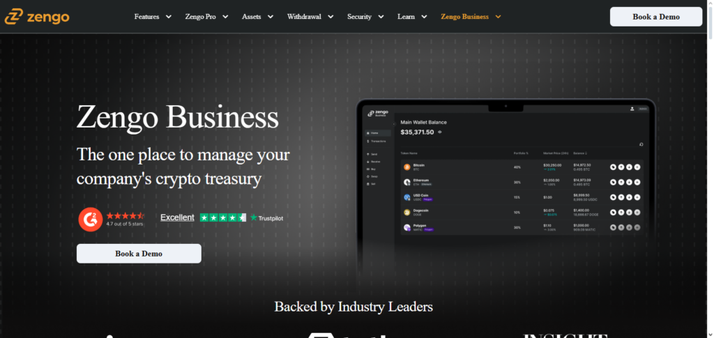 10 Best Crypto Wallets for Crypto Exchanges (Internal Use) in 2026 10 Zengo Business