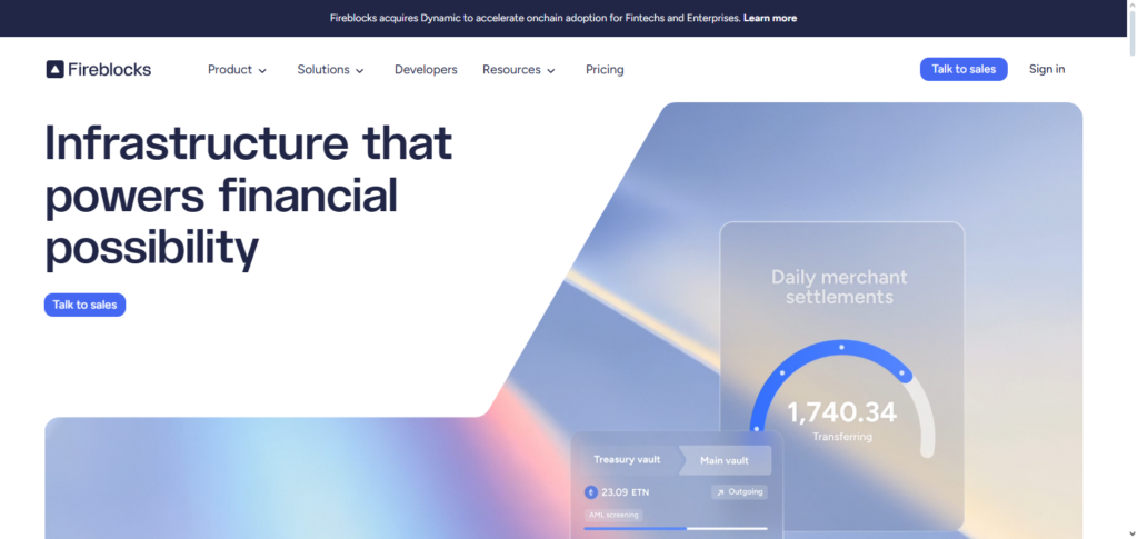 10 Best Crypto Wallets with Audit-Ready Transaction Logs 9 Fireblocks