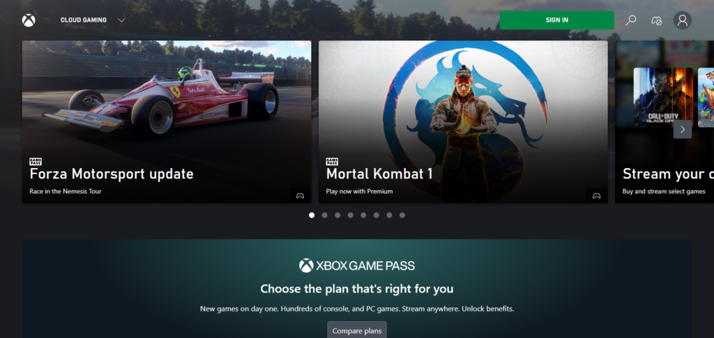 Xbox Cloud Gaming (Game Pass Ultimate)