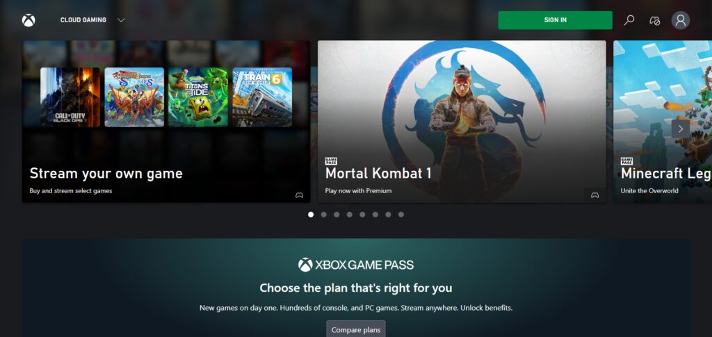 Xbox Cloud Gaming