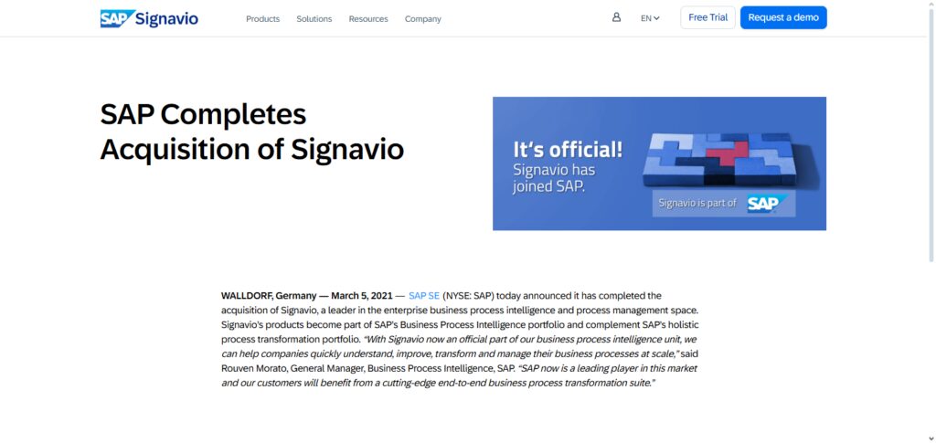 Signavio (pre-SAP acquisition legacy)