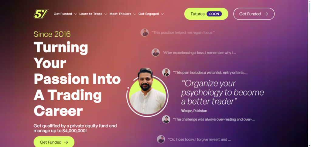 10 Best Prop Firms for UAE Traders With Islamic Conditions – Swap-Free Accounts 3 The 5%ers (Israel/EU, UAE access)