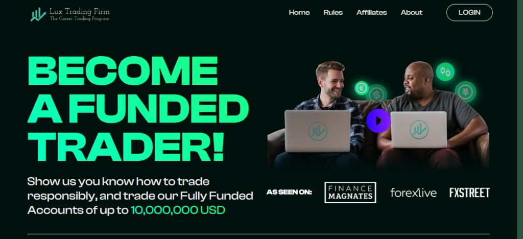 10 Best Prop Firms for Middle East Traders Without Swap Fees 7 Lux Trading Firm