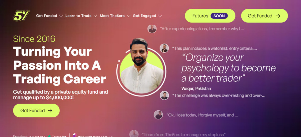 10 Best Prop Firms for Middle East Traders Without Swap Fees 3 The5ers