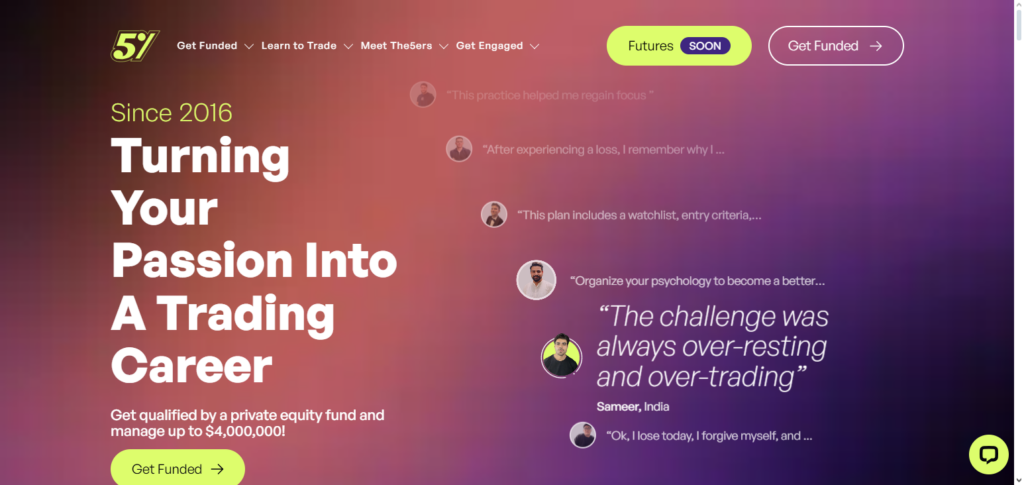 The 5%ers (Israel/EU, UAE access)