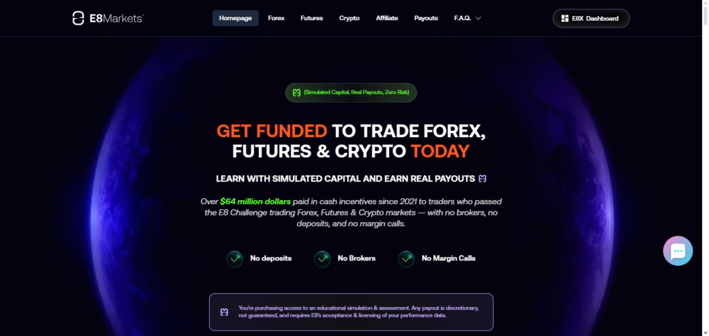 10 Best Prop Firms for Arab Traders Accepting Forex & Indices 9 E8 Markets (EU)