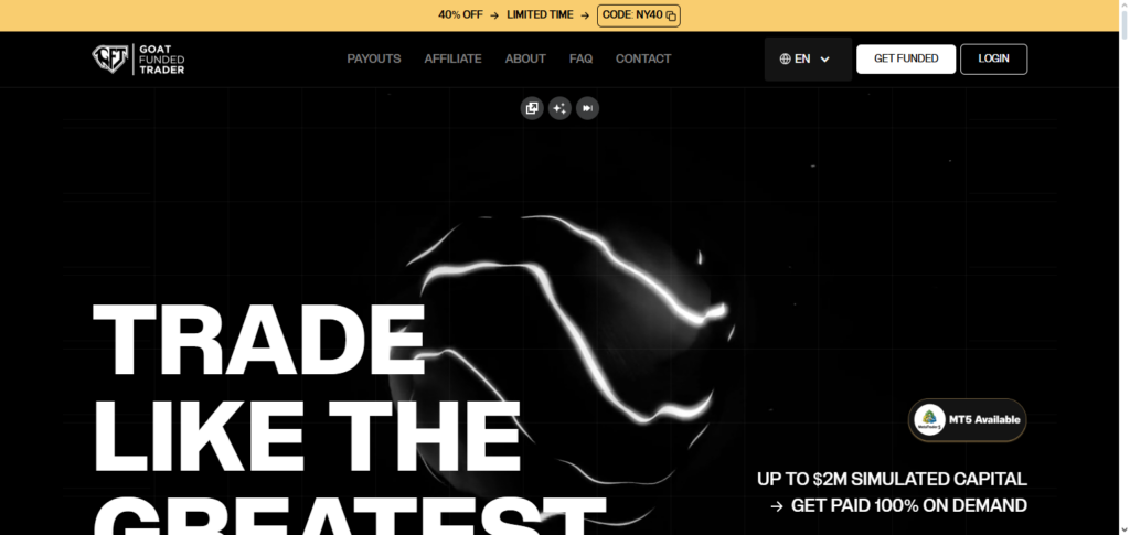 10 Best Prop Firms for Arab Traders Accepting Forex & Indices 4 Goat Funded Trader (Global)