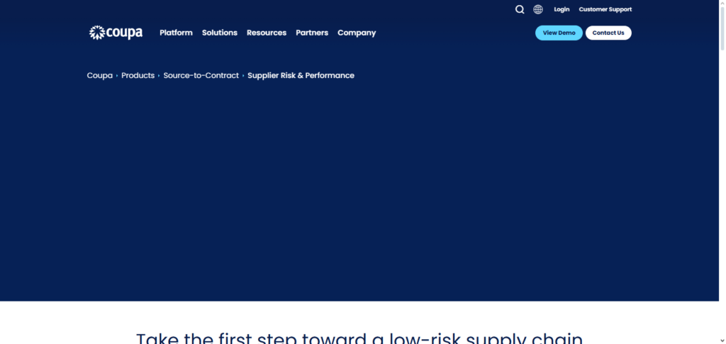 Coupa Supplier Management