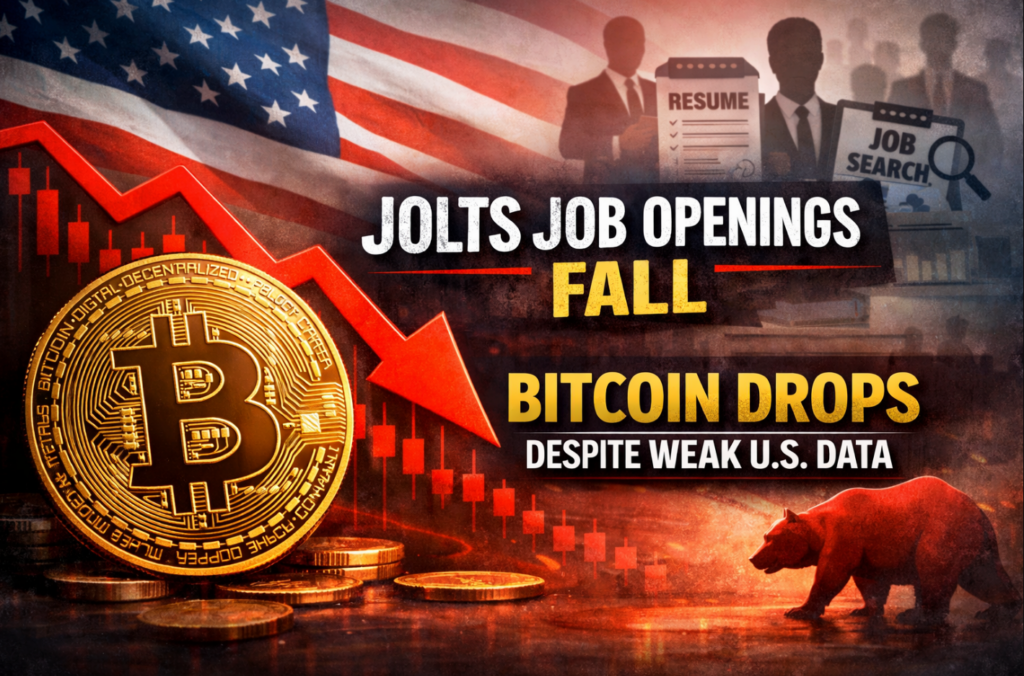 Bitcoin Drops Despite Weak U.S. JOLTS Job Openings Data