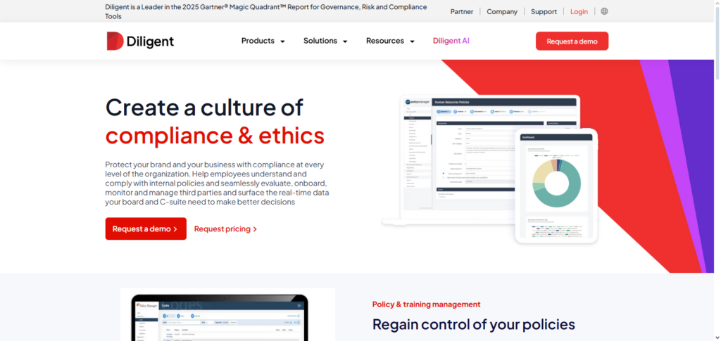 10 Best Software for IT Governance, Risk & Compliance (IT-GRC) in 2026 7 Diligent Compliance