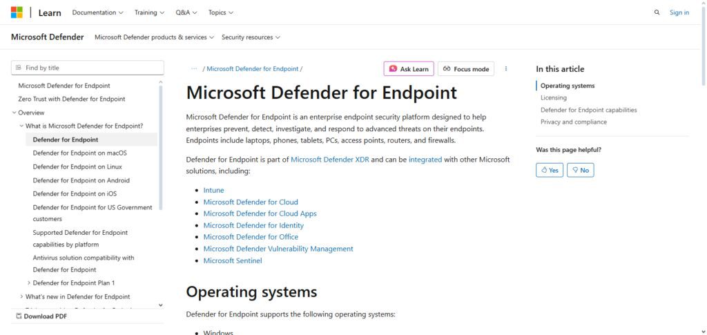 Microsoft Defender for Endpoint