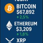 Crypto Prices Today: Bitcoin, Ethereum & XRP Rise