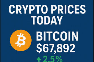 Crypto Prices Today: Bitcoin, Ethereum & XRP Rise