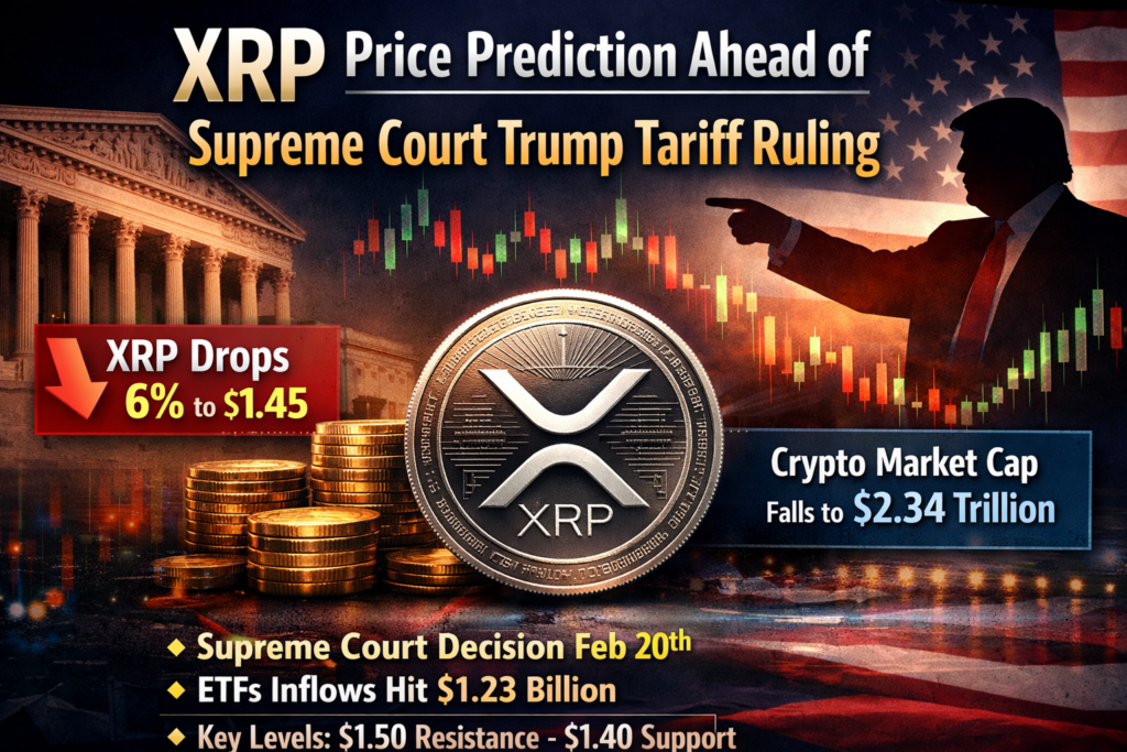 XRP Price Prediction Ahead of Supreme Court Trump Tariff Ruling 2 XRP Price Prediction Ahead of Supreme Court Trump Tariff Ruling