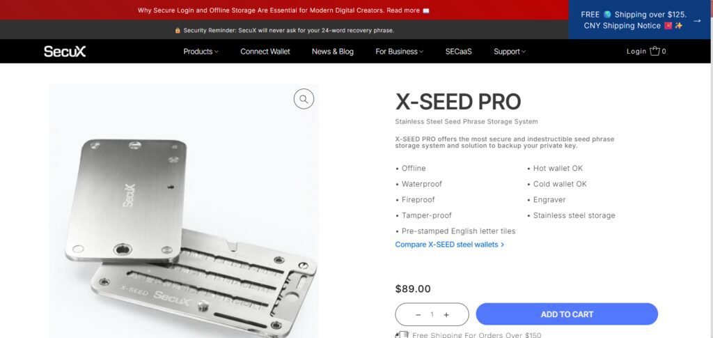 SecuX XSEED Pro