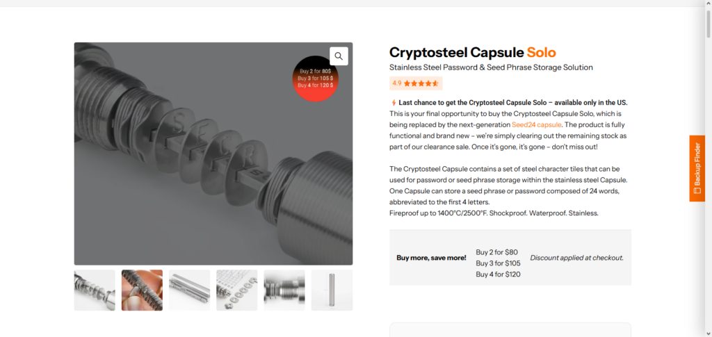 Cryptosteel Capsule