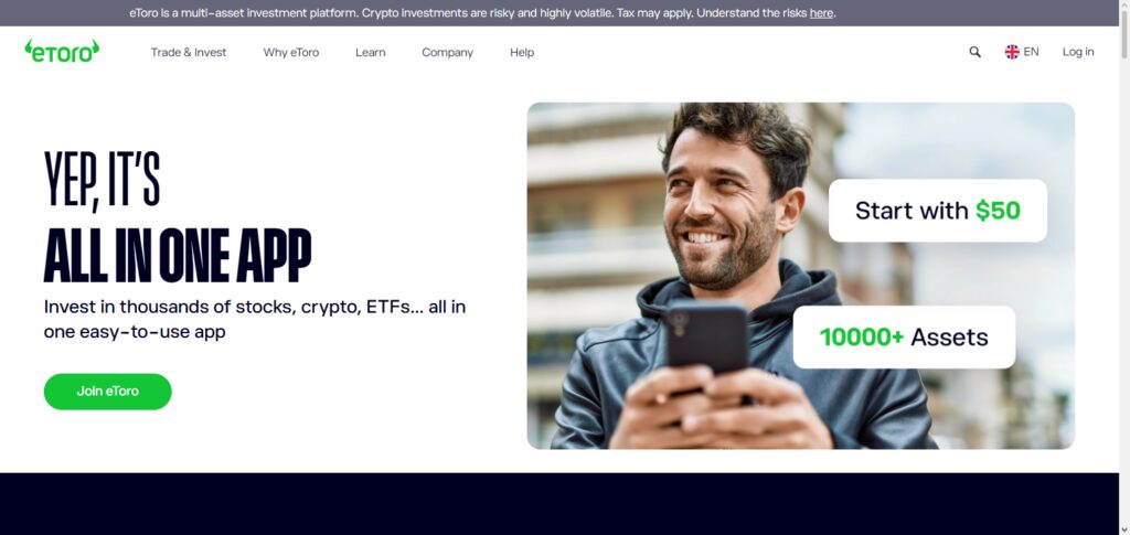 eToro: Best for Social & Copy Trading