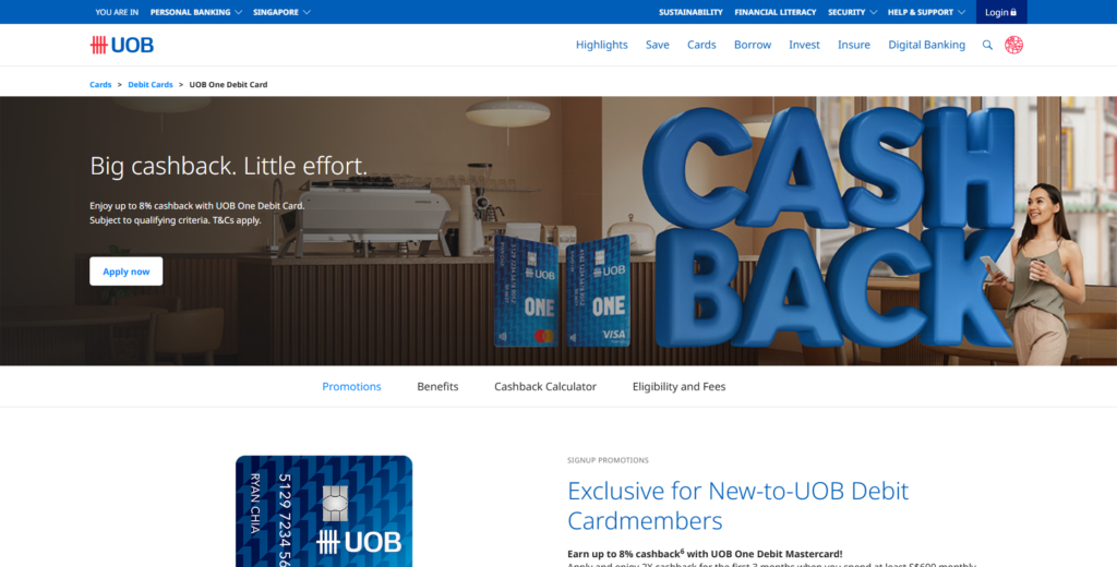 Best Virtual Credit Cards Singapore – UOB One Virtual Card