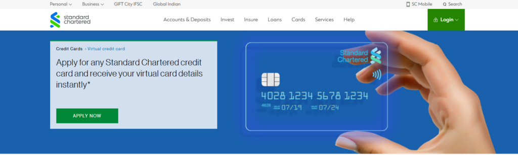 Best Virtual Credit Cards Singapore – Standard Chartered Virtual Card