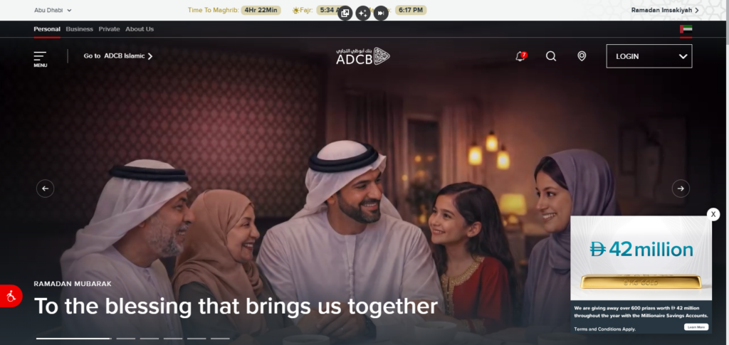 Step 1: Open an ADCB Bank Account