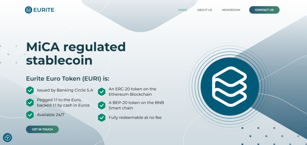 10 Best EUR-Pegged Stablecoins in 2026 7 Eurite (Ticker: EURI)