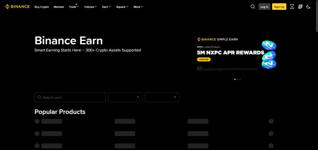 What is Binance Earn?