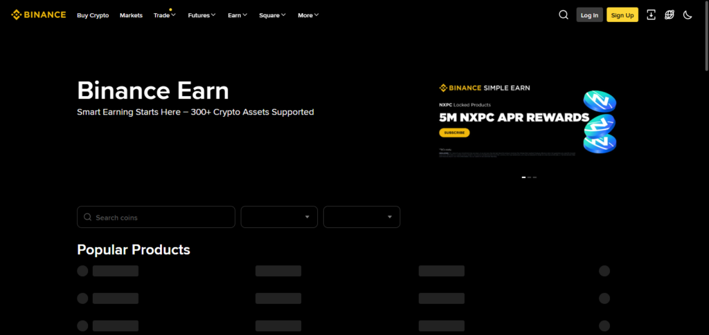 What is Binance Earn?