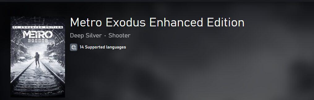 Metro Exodus Enhanced Edition