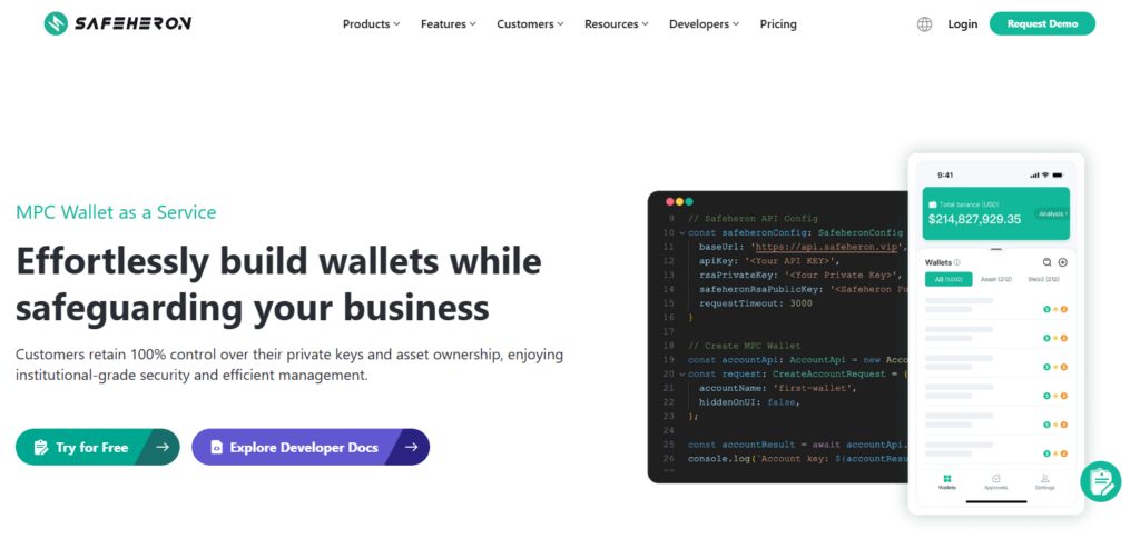 10 Best Wallets With MPC Security in 2026 6 Safeheron MPC Wallet
