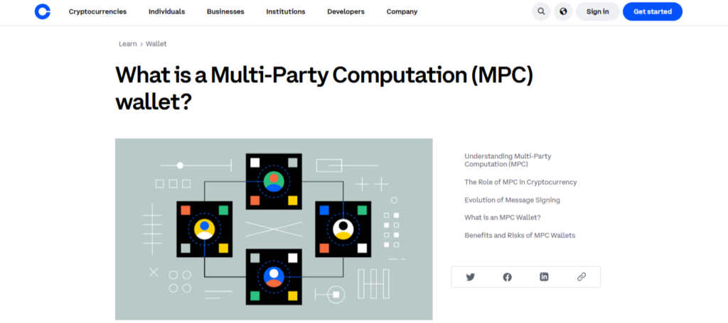 Coinbase Wallet (MPC-Enhanced Features)