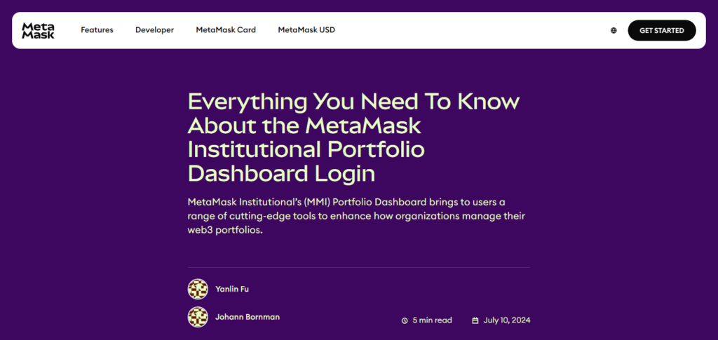 MetaMask Institutional