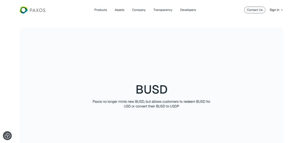 Paxos (USDP, BUSD)