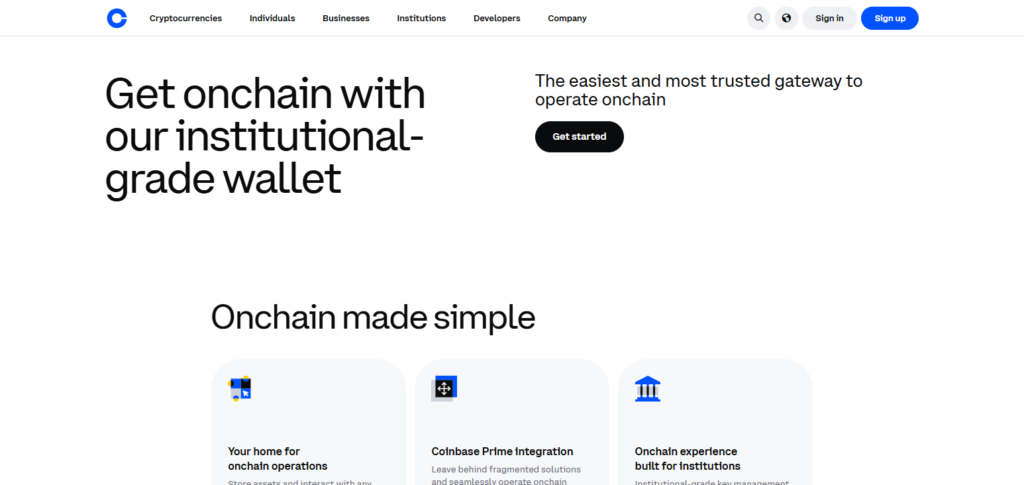Coinbase Prime Wallet