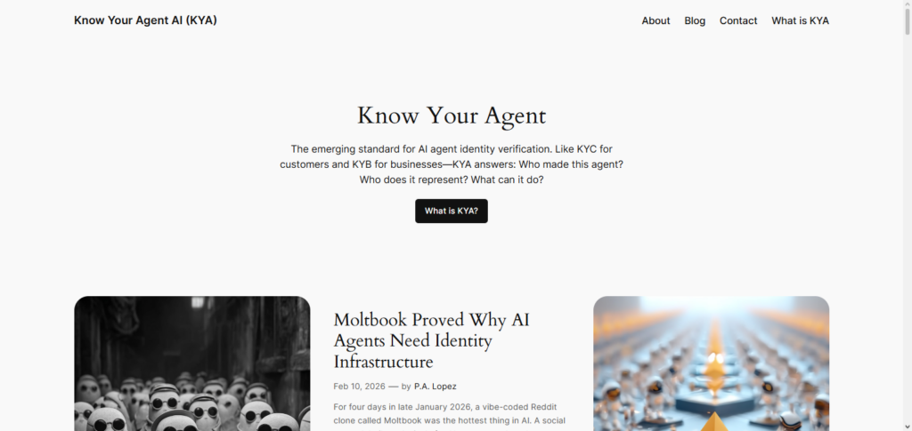 What is KYA (Know Your Agent)?