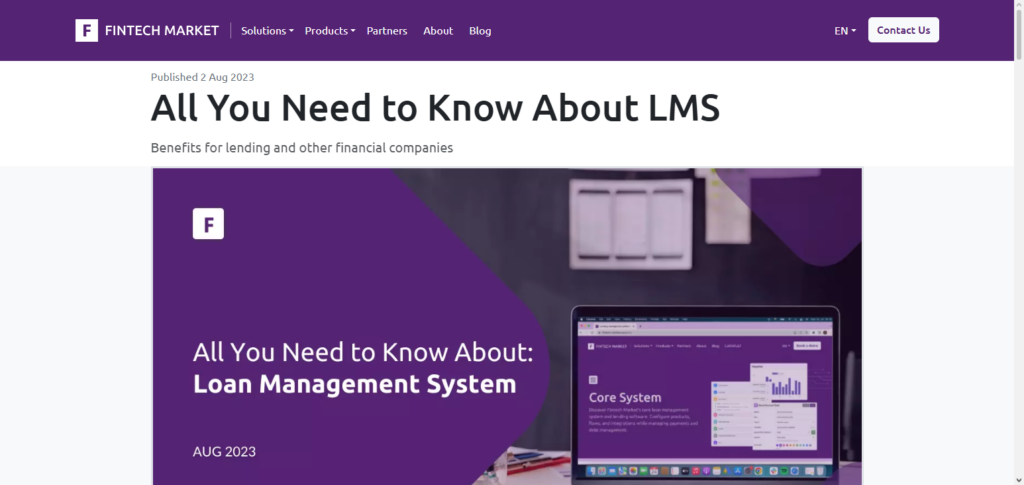 Fintech Market LMS