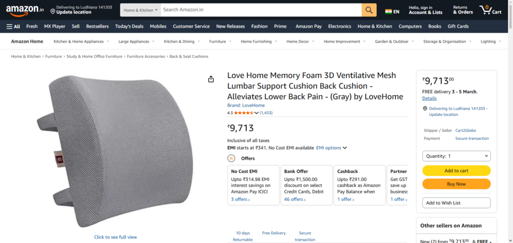 10 Best Lumbar Support Pillows From Amazon for Comfort 5 LoveHome Lumbar Support Pillow