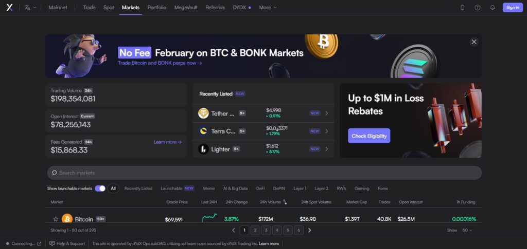 dYdX (DEX)
