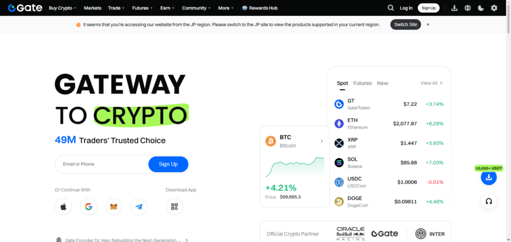 10 Best SWFT Blockchain Exchange Alternatives 2026 5 Gate.io