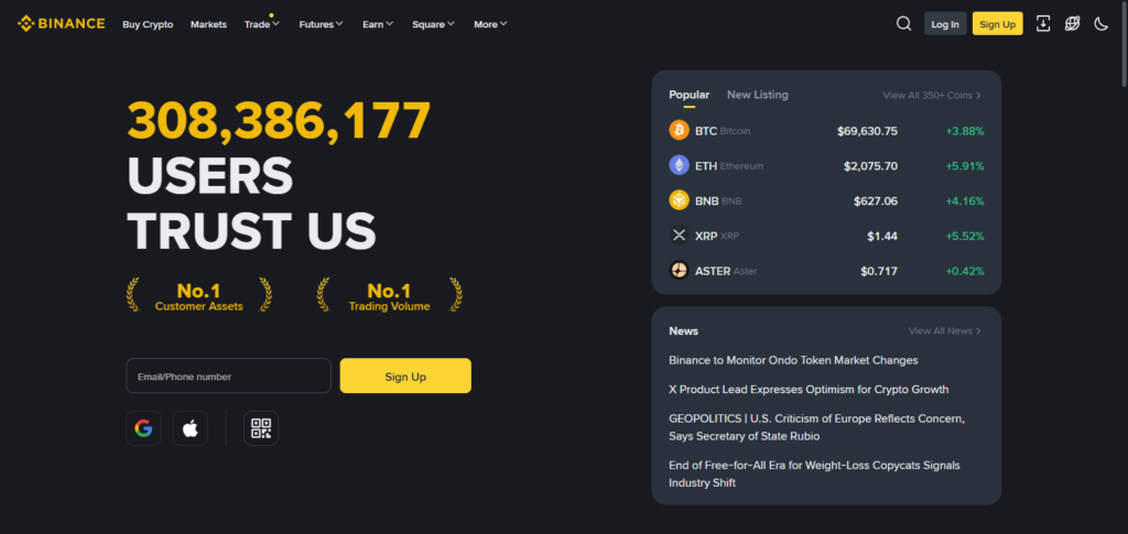 10 Best SWFT Blockchain Exchange Alternatives 2026 9 Binance