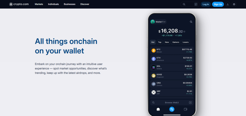 Crypto.com DeFi Business Wallet