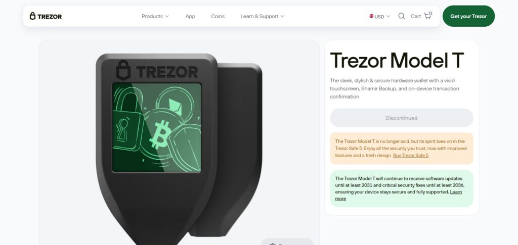 Trezor Model T (Business Use)